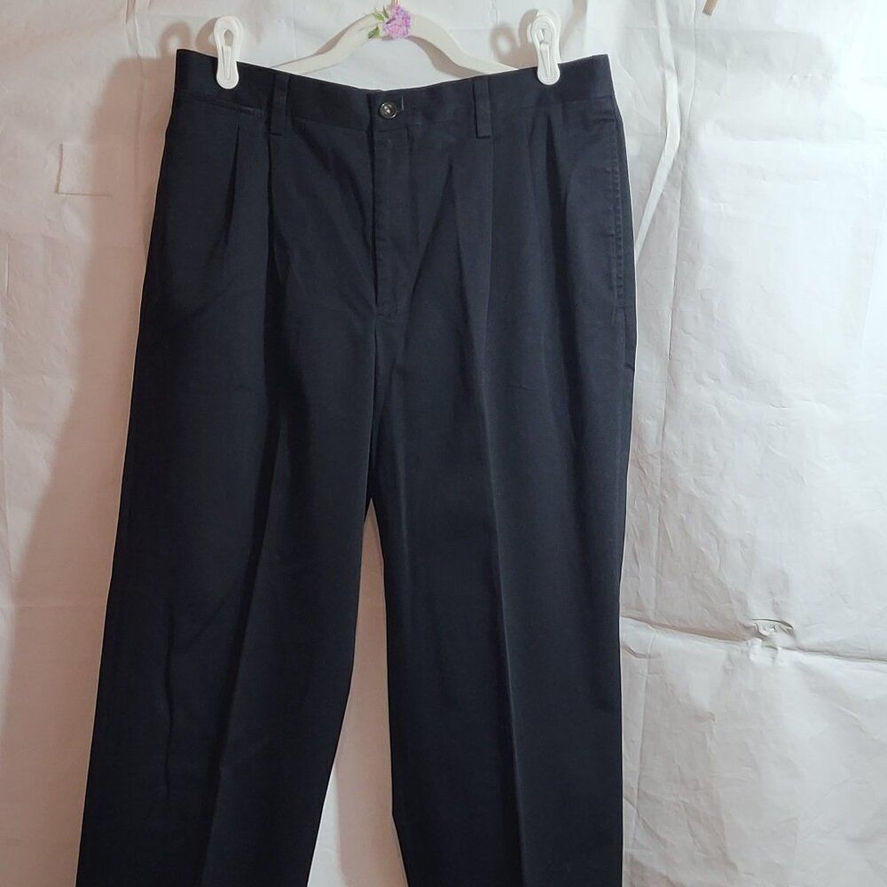 Savane Silk Works, Like New, Dress Black Men's Pants, Size 36x31